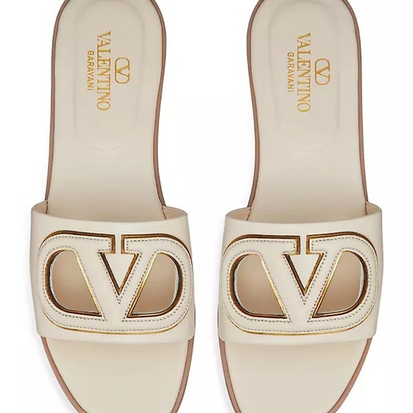 VALENTINO GARAVANI
White Cutout Logo Sandals 41 - Picture 3 of 4